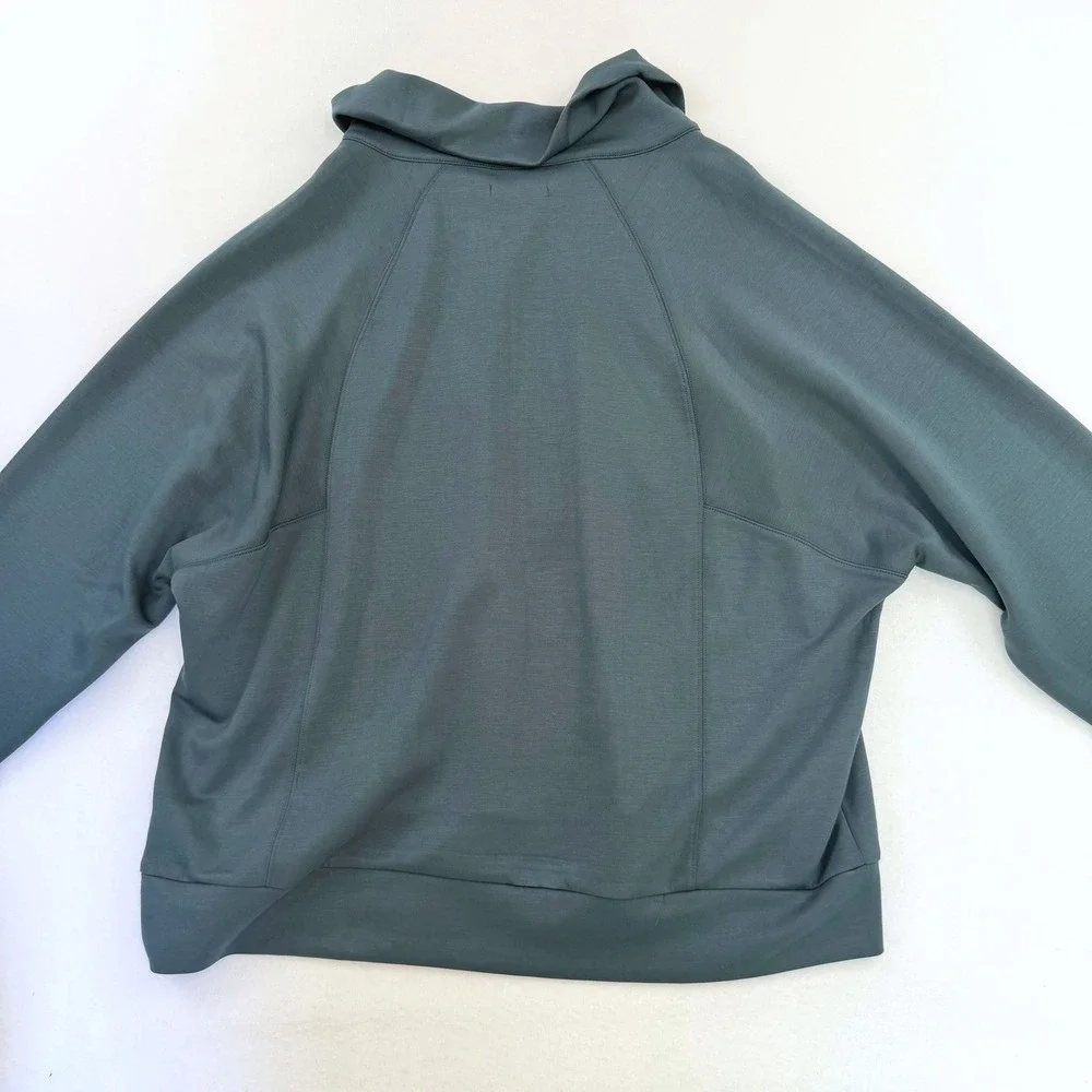Maurices Womens XXL Quarter Zip Pullover‎ Sweatshirt Teal Blue 2593256 NWT